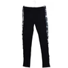Kép 1/2 - Rugalmas anyagú, oldalán feliratos díszcsíkos női leggings
