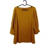 Kép 2/3 - s.Oliver, mustársárga színű, 3/4-es ujjú női felső, M méret