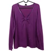 Kép 2/3 - Esprit, padlizsánlila színű, hosszú ujjú női felső, L méret