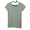 Kép 2/3 - Basic, bambuszzöld színű, rövid ujjú női felső, XS méret