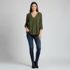 Kép 1/3 - Atmosphere, kekizöld színű, 3/4-es ujjú női felső, XS méret