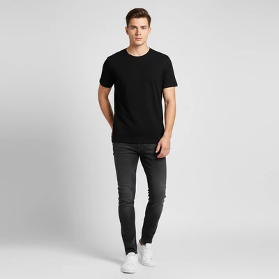 Fekete férfi póló