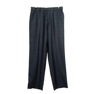 Elől-hátul zsebes, kockás férfi nadrág