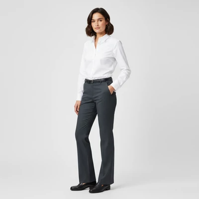 Derekán kapoccsal záródó, elől-hátul zsebes női nadrág