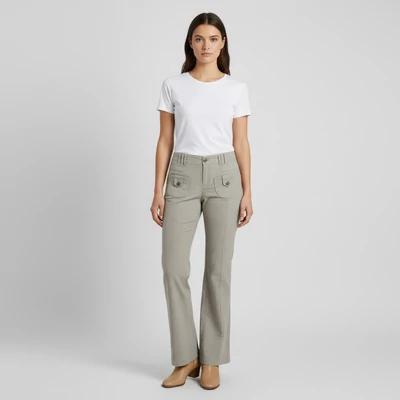 Promod, mintás, hosszú női nadrág, M méret