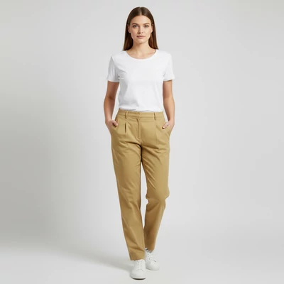 Barucci, kukoricasárga színű, hosszú női nadrág, XL méret