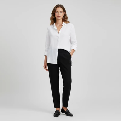 Fekete színű, hosszú női nadrág, L méret