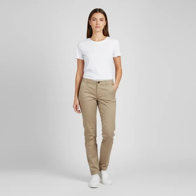 Comma, mogyoróbarna színű, hosszú női nadrág, M méret