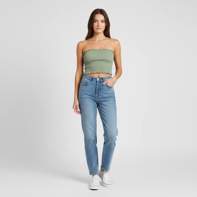 Rugalmas anyagú női top