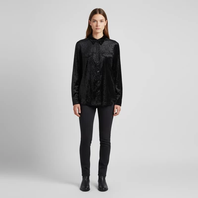 Fekete színű, hosszú ujjú női felső, M méret