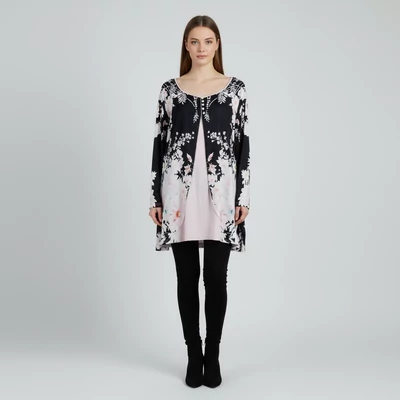 Mintás, hosszú ujjú női felső, 2XL méret