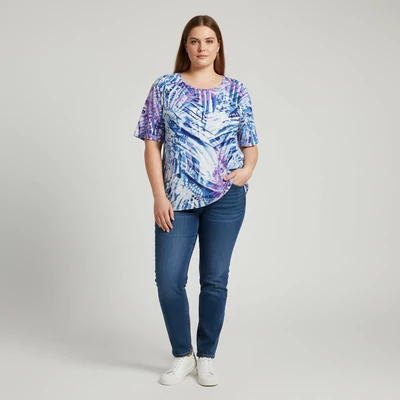 Marinello, mintás, rövid ujjú női felső, XXL méret