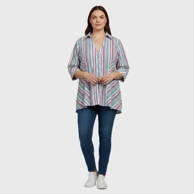 Canda, mintás, hosszú ujjú női felső, 2XL méret