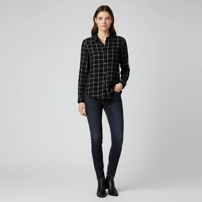 C&A, mintás, hosszú ujjú női felső, S méret