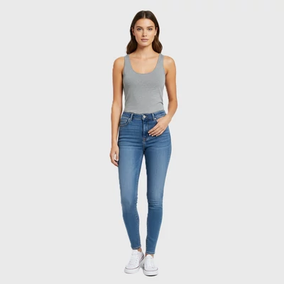 H&M, világosszürke színű, ujjatlan női felső, S méret