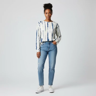 Emery Rose, mintás, hosszú ujjú női felső, XL méret