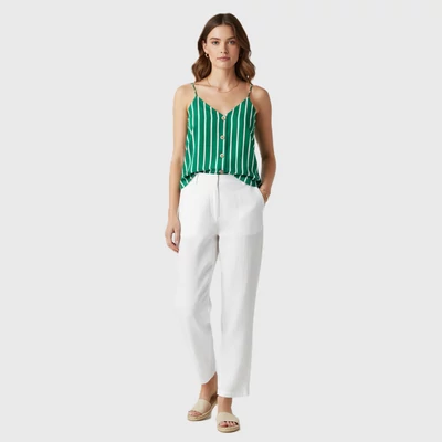 Mango, mintás, ujjatlan női felső, M méret