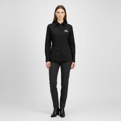 Finlandia, fekete színű, hosszú ujjú női felső, M méret