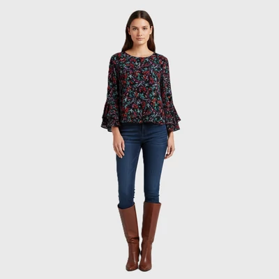 Dorothy Perkins, mintás, hosszú ujjú női felső, L méret