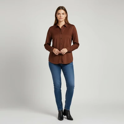 Casual Ladies, mintás, hosszú ujjú női felső, L méret