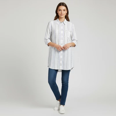 Malva, mintás, hosszú ujjú női felső, XL méret