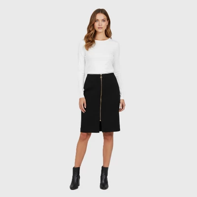 Elején cipzáras női szoknya