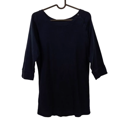 X-Mail, sötétkék színű, 3/4-es ujjú női felső, M méret (használt minőségű!)