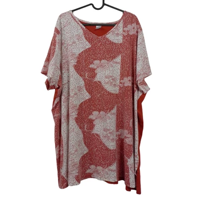 Mintás, rövid ujjú női felső, 3XL méret (használt minőségű!)