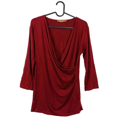 Conbipel, bordó színű, hosszú ujjú női felső, M méret (használt minőségű!)