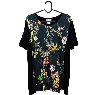 Fair Lady, mintás, rövid ujjú női felső, M méret (használt minőségű!)