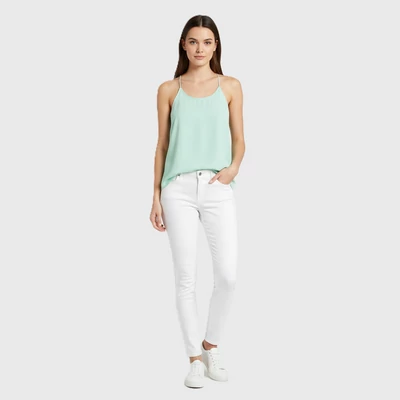 Hátul hosszított, áttetsző anyagú női top