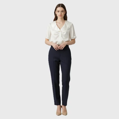 Elején gombos női blúz