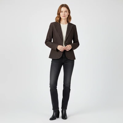 Elején gombos női zakó