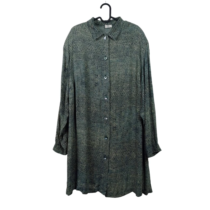 Isis, mintás, hosszú ujjú női egész ruha, XL méret