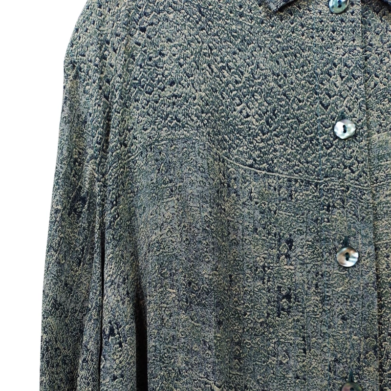 Isis, mintás, hosszú ujjú női egész ruha, XL méret