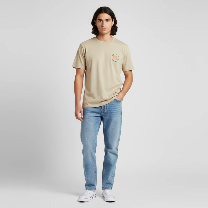 Elől-hátul mintás férfi póló