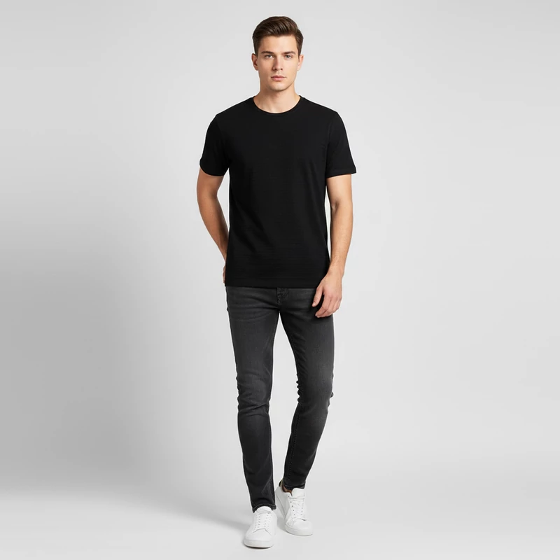 Fekete férfi póló