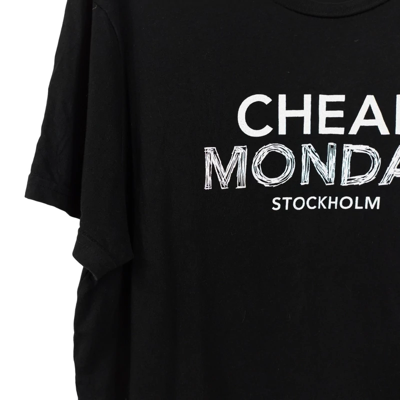 Cheap Monday, mintás, rövid ujjú férfi felső, L méret