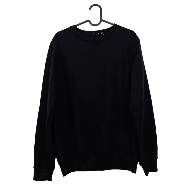 Boohoo, fekete színű, hosszú ujjú férfi felső, M méret