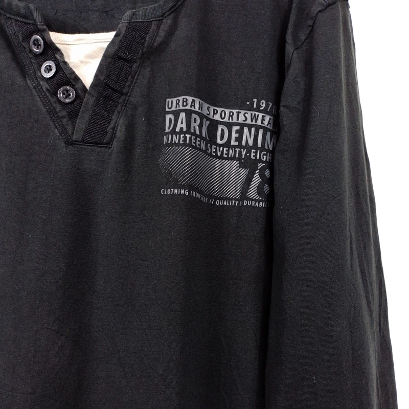 Identic, mintás, hosszú ujjú férfi felső, M méret