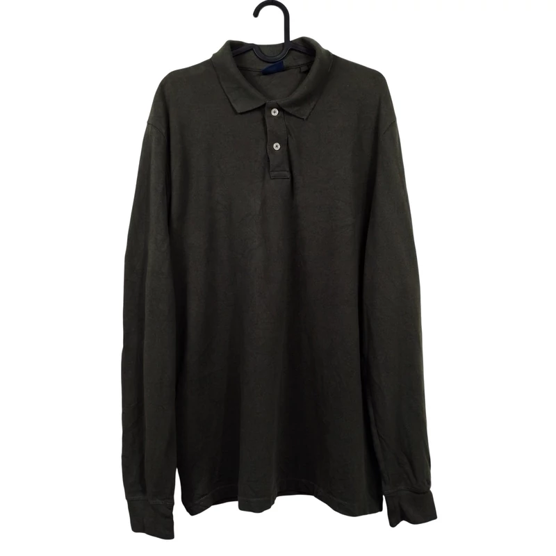 C&A, kekizöld színű, hosszú ujjú férfi felső, L méret