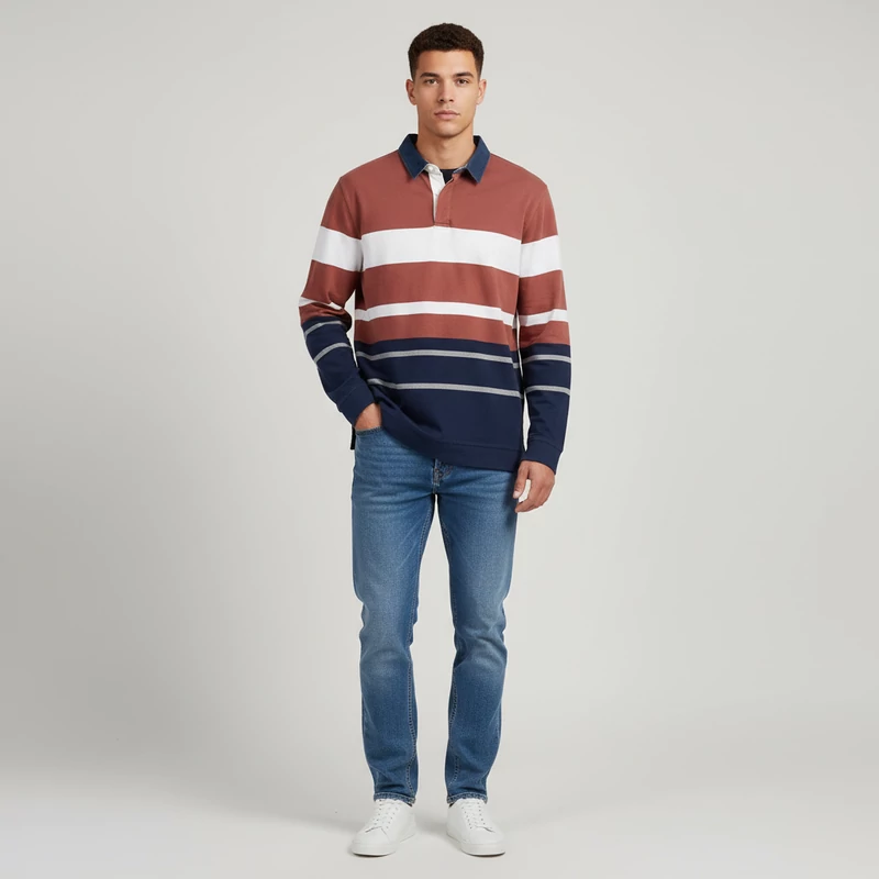 Mauro Ferrini, mintás, hosszú ujjú férfi felső, XL méret