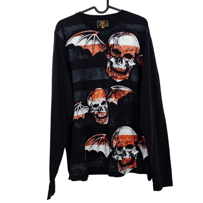 Fishbone, mintás, hosszú ujjú férfi felső, M méret