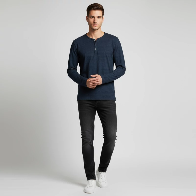 Livergy, mintás, hosszú ujjú férfi felső, XL méret