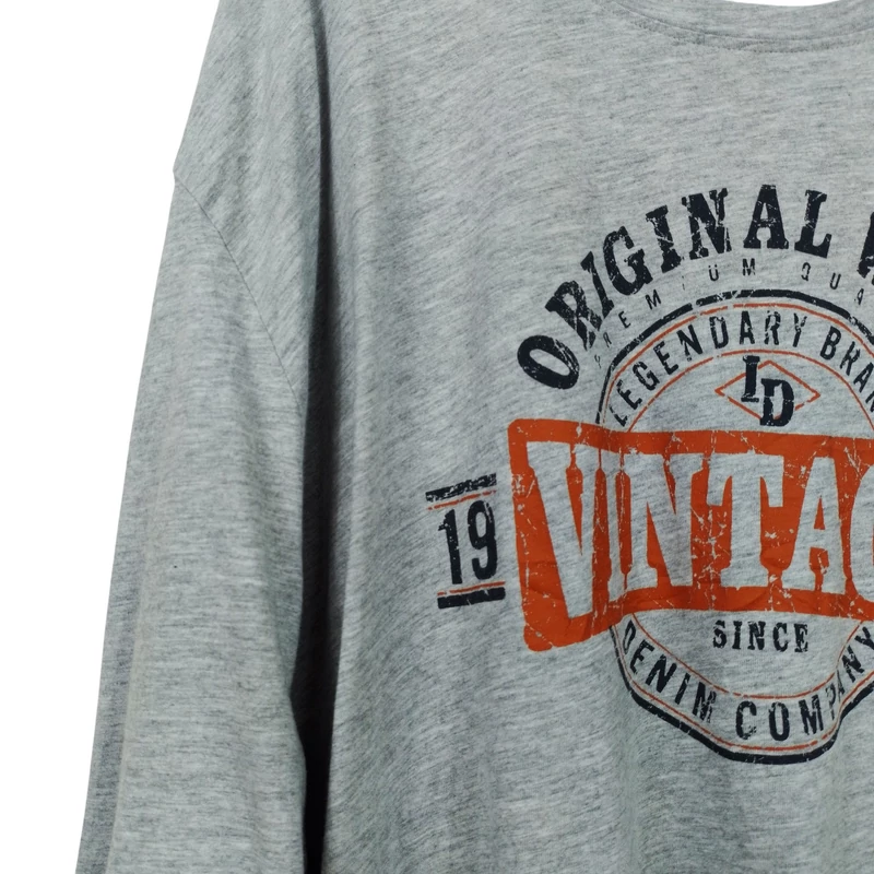 X-Mail, mintás, hosszú ujjú férfi felső, 4XL méret