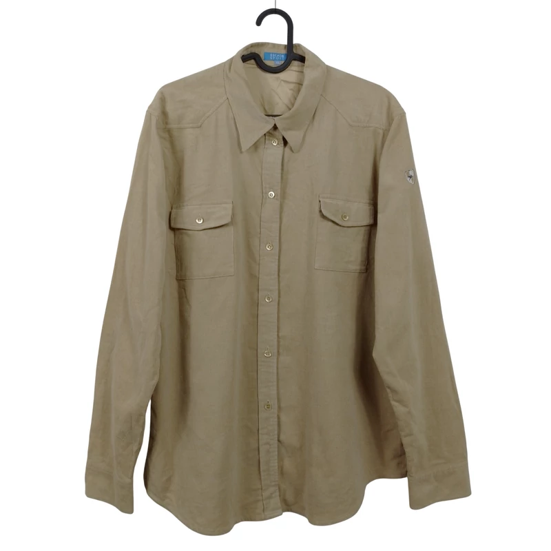 Escada, bézs színű, hosszú ujjú férfi felső, XL méret