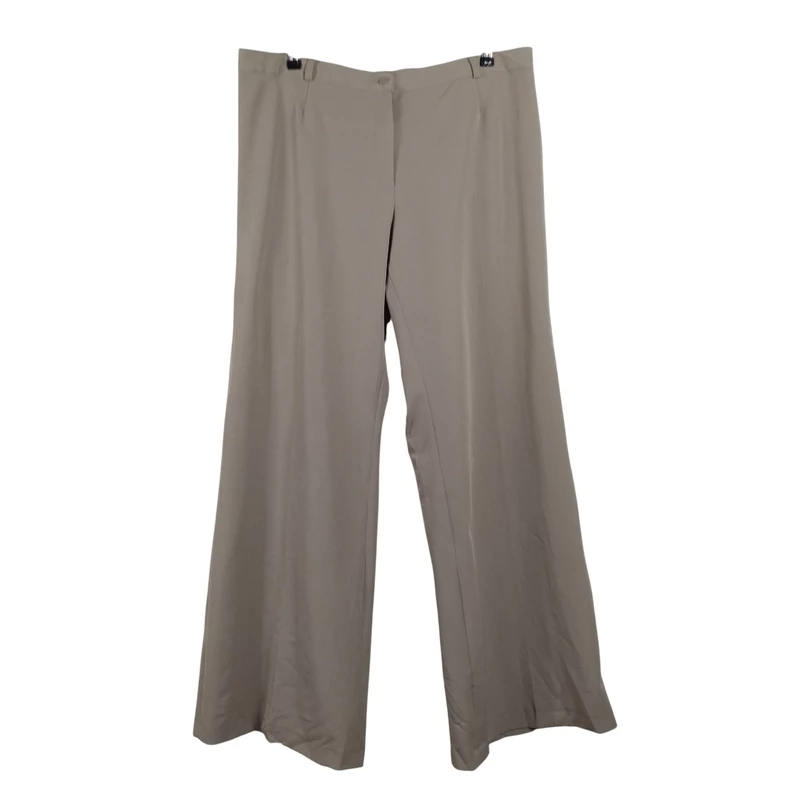 Derekán részben gumírozott, bőszárú női nadrág