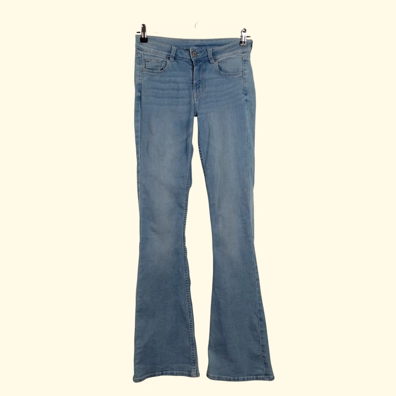 H&M, kék színű, hosszú női farmernadrág, S méret