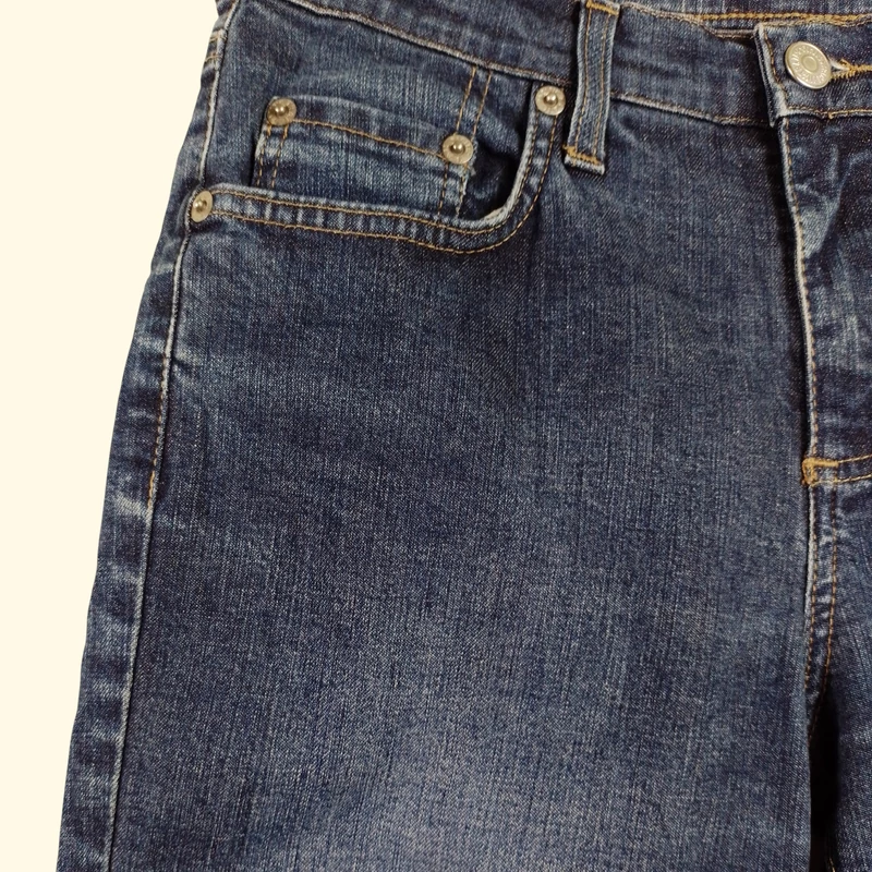 Pacific Trail, sötétkék színű, hosszú női farmernadrág, S méret