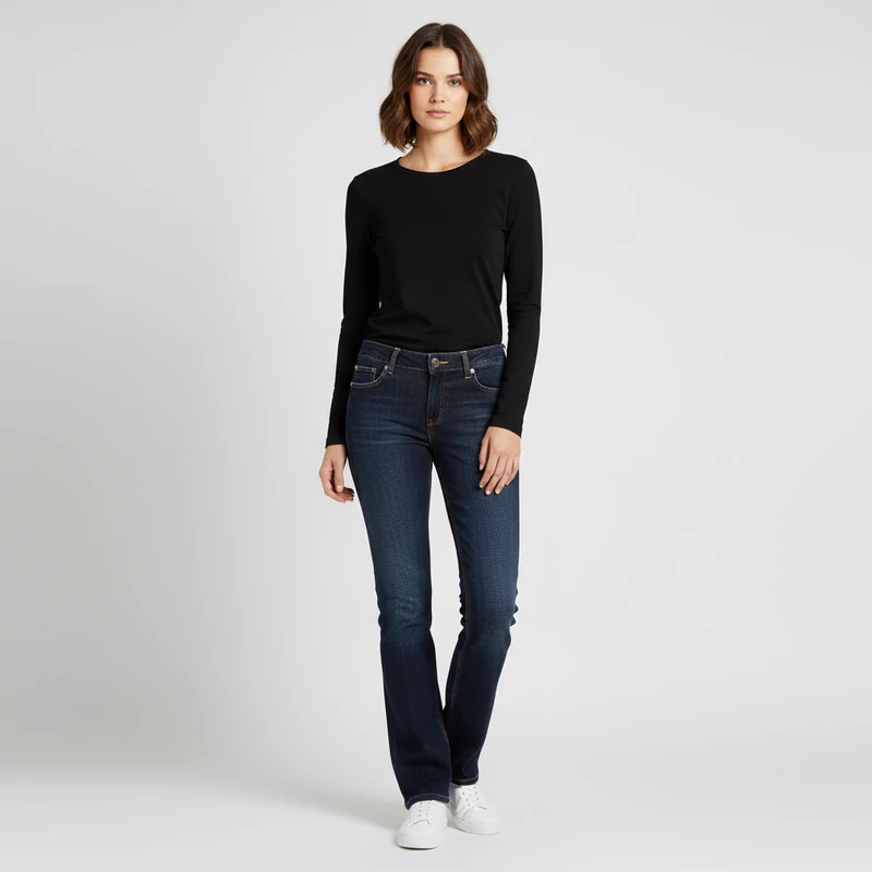 Clockhouse, kék színű, hosszú női farmernadrág, M méret